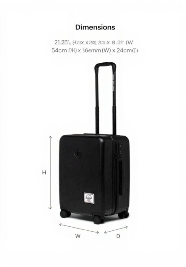 Herschel Heritage Hardshell Luggage Suitcase Polycarbonate