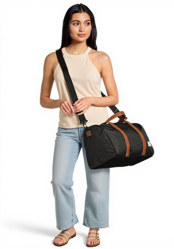 Herschel Novel Carry On Duffle Black Travel Bag Laptop