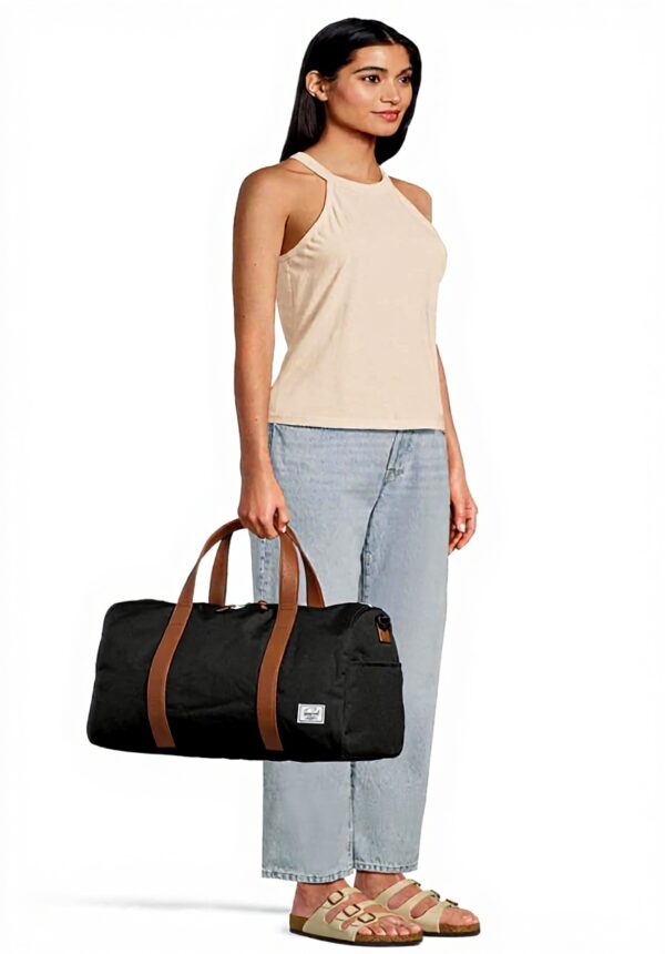 Herschel Novel Carry On Duffle Black Travel Bag Laptop