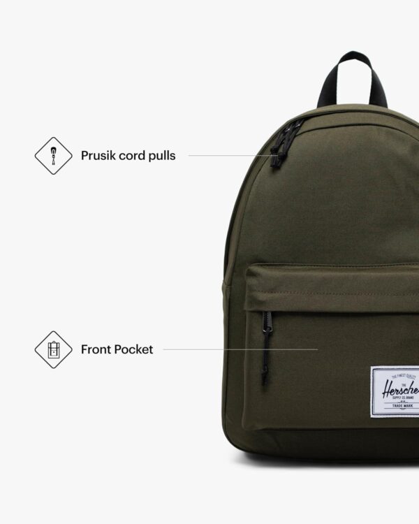Herschel Classic Backpack Unisex Daypack Ivy Green-3
