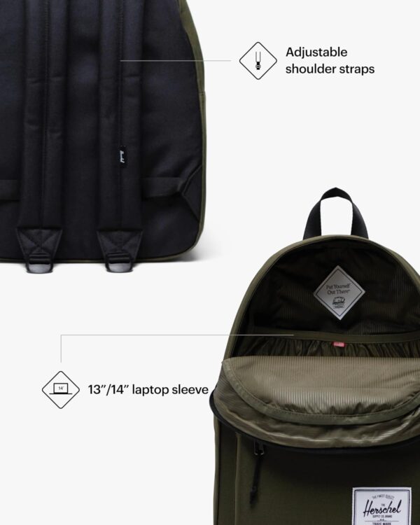 Herschel Classic Backpack Unisex Daypack Ivy Green-2