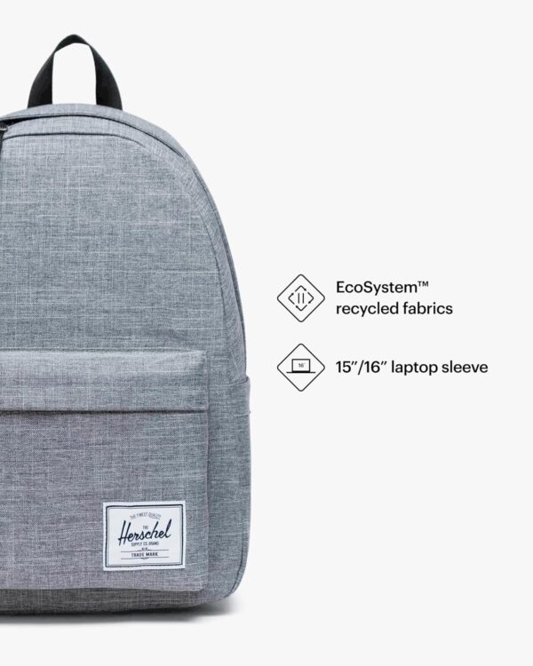 Herschel Classic XL Backpack Unisex Raven Crosshatch-5