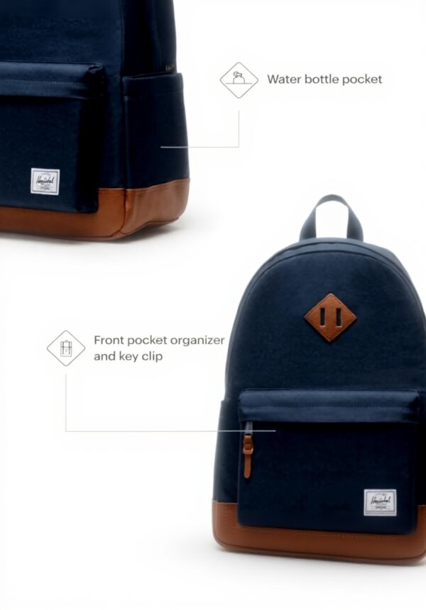 Herschel Heritage Backpack Recycled Polyester Laptop Sleeve