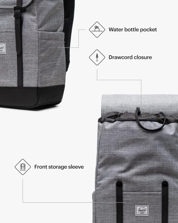 Herschel Retreat Backpack Recycled Polyester Unisex Daypack-3