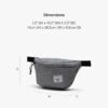 Herschel Waist Pack Unisex Recycled Polyester Raven-1