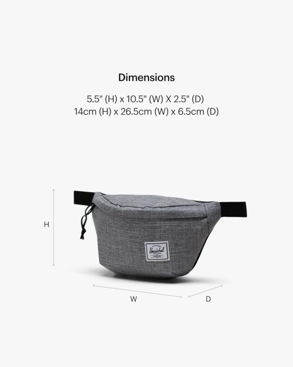 Herschel Waist Pack Unisex Recycled Polyester Raven-1