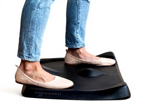 Topo Mini Standing Desk Mat Anti-Fatigue Obsidian Black