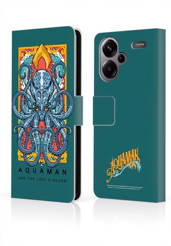 Aquaman Leather Wallet Case for Xiaomi Redmi Note 13 Pro