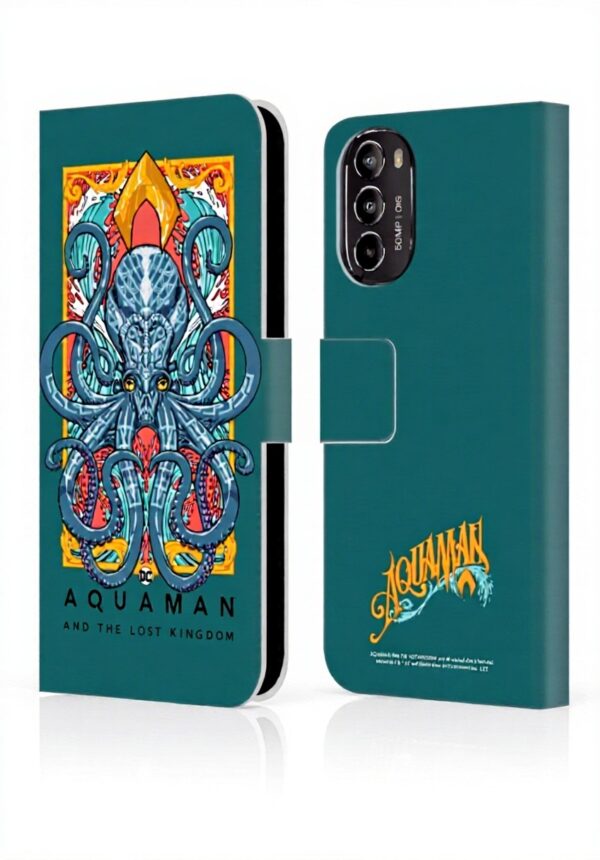 Aquaman Motorola Moto G82 5G Leather Wallet Case Topo
