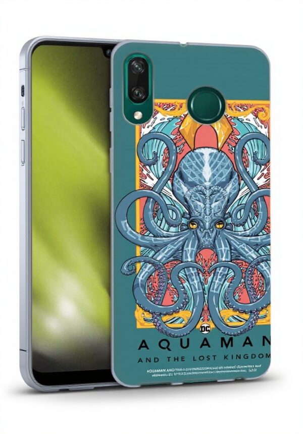 Aquaman Huawei Y6p Case Soft Gel Topo Graphics Protection