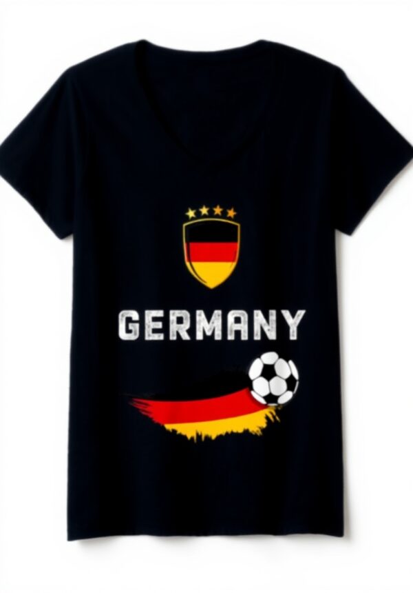 German Flag T-Shirt Women ToPo Botanic Graphic Designs